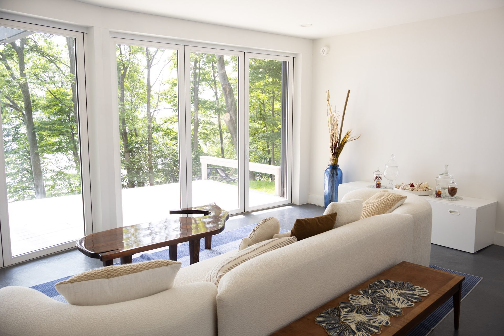 Panoramic view of Cayuga Lake from the property